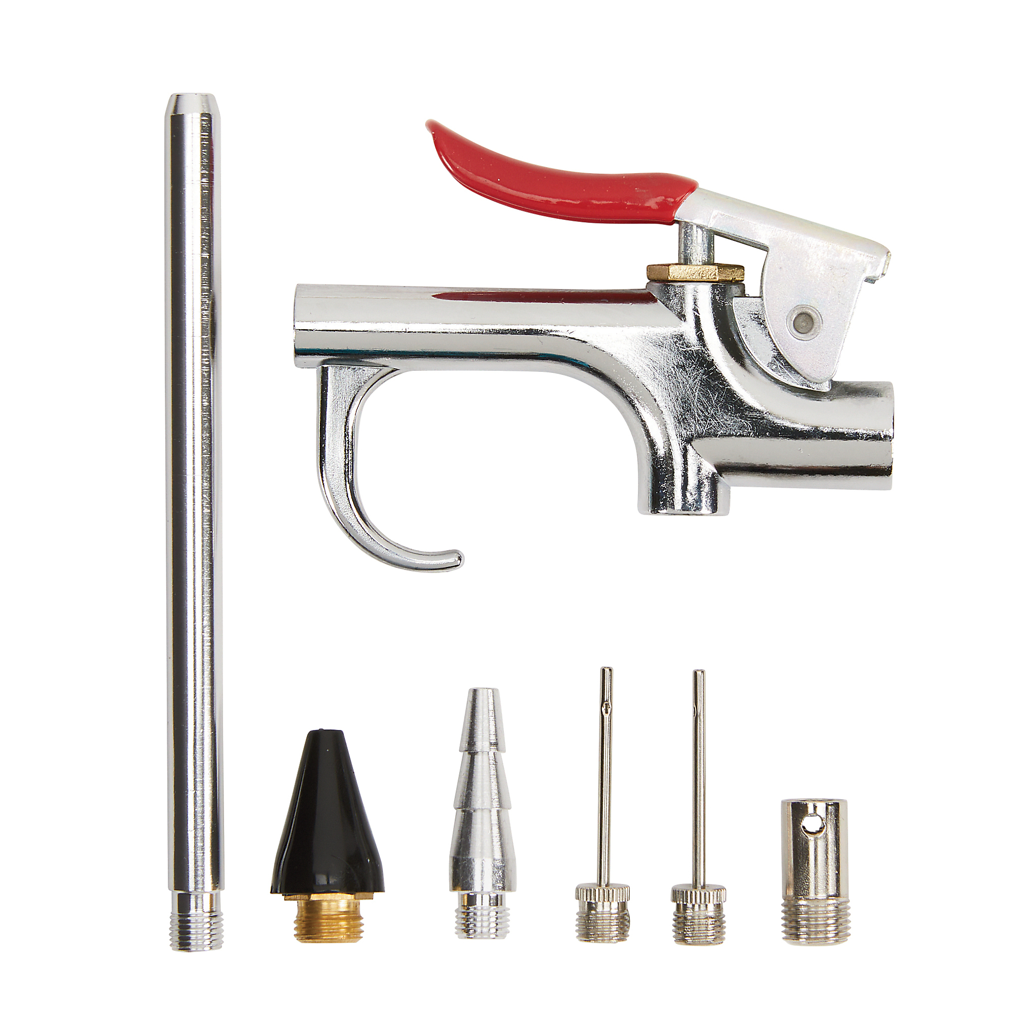 Ironton Blow Gun Kit with Safety Nozzle and Adapter Tips, 7-Pc.